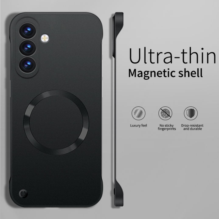 Ultra%20Thin%20Matte%20Metal%20PC%20Hard%20Frameless%20Magnetic%20Case%20For%20Samsung%20S26%20S25%20Edge%20S24%20S23%20S22%20Ultra%20Plus%20FE%20A57%20A37%20A17%20A56%20Cover%20-%20Image%205