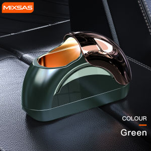 MIXSAS Unique Car Door Windproof Ashtray Side Slide 663 Black Green Smoke Cup Cigarette Ash Holds Box Not Drop For Car Interior