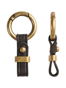 พวงกุญแจรถหนังแท้สไตล์เรโทรไฮเอนด์