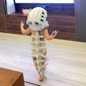 Creative Dinosaur Skeleton Plush Hood Toy Kid Adult Dress Up Costumes Mask Plush Toy Cosplay Show Props Helloween Gifts