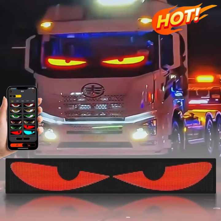 Led Animation Car 【Deal of the day】 RGB LED Car Sign Animation LED Matrix Pixel Panel ...