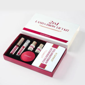 ICONSIGN 4 IN1 Set Lash Lift and Tint Kit Eyelash Lifting Brow Tint Dye Eyes Makeup Tools Patch With Glue Balm Coffee Black