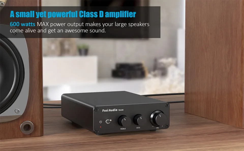 Fosi Audio TB10D HiFi Digital Power Amplifier - TPA3255 Chip - 300W X 2 Class D - Home Audio