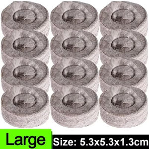 50/10pcs Non-Woven Breathable Plant Starting Pellets Soil Block Absorbent Quick Seeding Blocks Planting Grow Plugs Garden Supplies