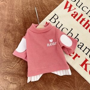 Fashion Dog Shirt Autumn Warm Dog Clothes Letter Print Puppy Pullovers Cute Soft Cat Hoodies Pet Sweatshirts Chihuahua Costumes