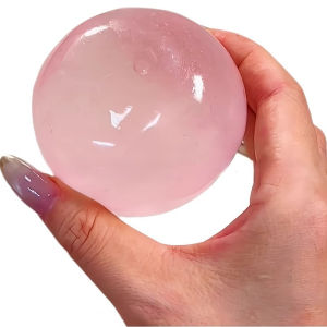 Pink/blue Maltose Squishy Toys Mochi Anti Stress Sensory Fidget Toy Soft Simulated Transparent Maltose Slow-rebound Decompression Toy