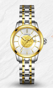 Shanghai | Gold Diamond Mechanical Couples Watch Commemorative Gift