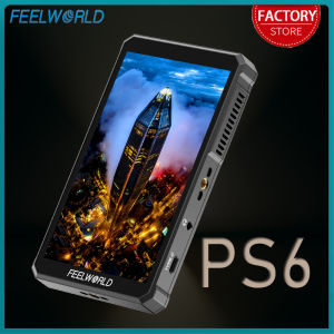 FEELWORLD PS6 5.5" OLED Touch Screen Camera Monitor 4K HDMI Auto Vertical Horizontal Perfect for TikTok Instagram Vertical Shoot