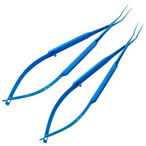 Masket 120mm Capsulorhexis Forcep Cross Action Handle ophthalmic eye instrument