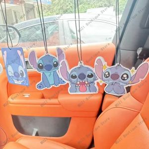 ZEEMIN Halloween Christmas Disney Stitch Perfume Card Cute Cartoon Anime Stitch Fashion Car Perfume Card Car Ornaments Pendant Room Decoration Holiday Gift