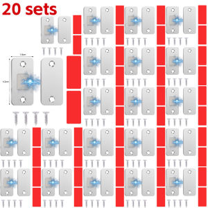 30Sets Strong Magnetic Invisible Door Closer Versatile Application Easy Mount Sturdy Metal Stylish Wardrobe Drawers Lock Home Closer