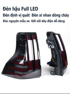 CAIFANG | Đèn Hậu LED Toyota Prado 2010-2023 Nâng Cấp Phiên Bản Cũ 