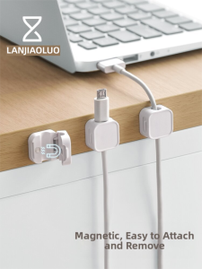LANJIAOLUO | Desktop Organizer Cable Management Device with Clamps