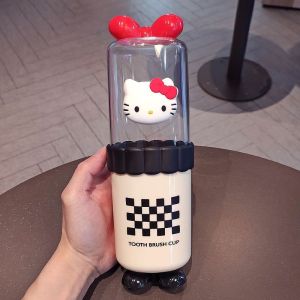 Hello kitty travel toilet cup cartoon cute creativity student portable high appearance toothbrush storage box mouthwash cup