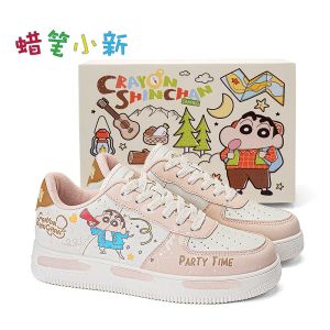 ZEEMIN Halloween Christmas Kawaii Anime Crayon Shin-chan Autumn New Casual Couple Style Skateboarding Shoes Cartoon Versatile Thick-soled Sneakers