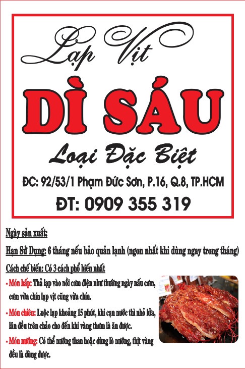 LẠP VỊT DÌ SÁU