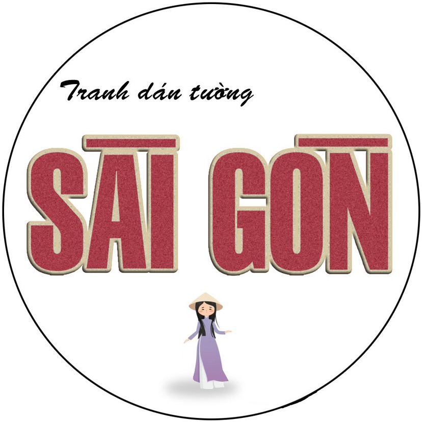 Tranh dán tường Sài Gòn