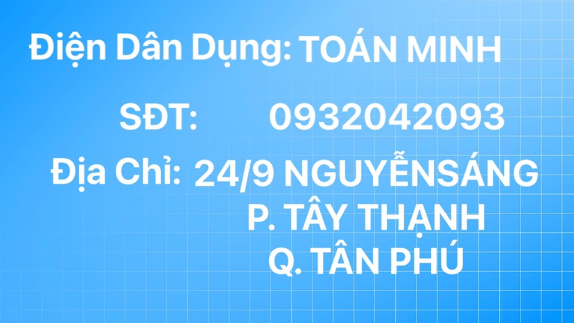 TOÁN MINH ĐỒ ĐIỆN