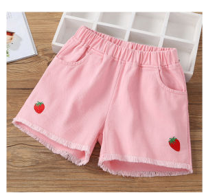 Girls summer denim shorts pants are suitable for outdoor use