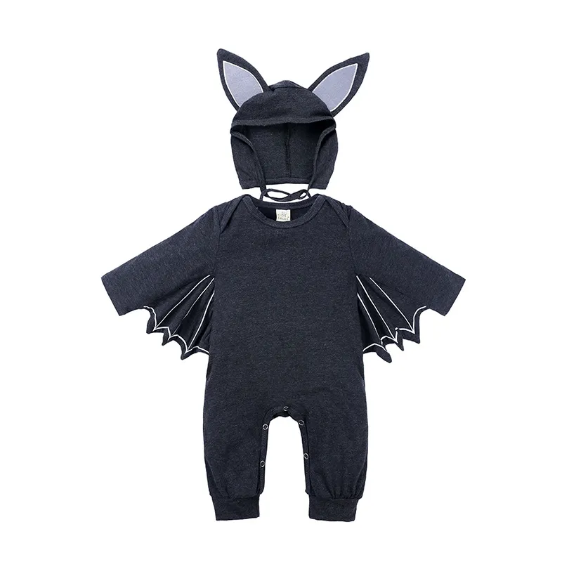 Newborn Baby One-piece Rompers Kids Boy Bat Costume Cartoon Hooded