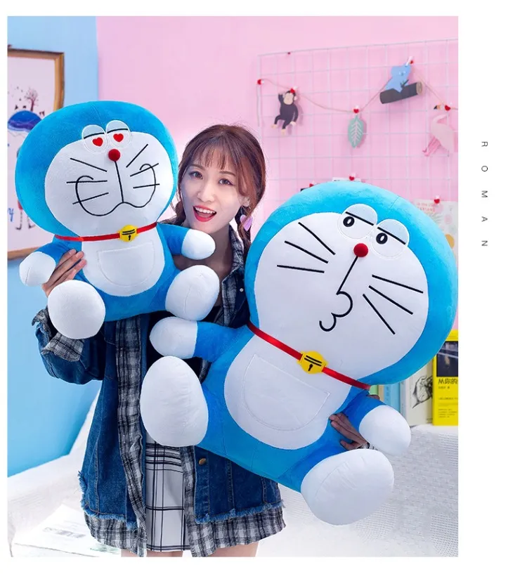25/50/70CM Mcute Cartoon Doraemon Doll Stuffed Toy Big Soft Sleep Pillow  Blue Cat High Quality Plush Doll Stuffed Toy Girl Boy Birthday Gift Home  Decoration
