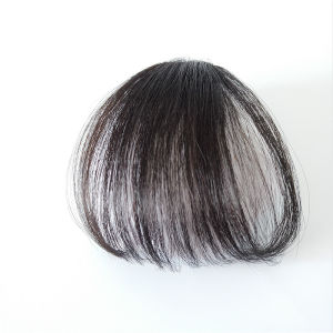Comic bangs wig female real hair all hand-woven craft light and natural bangs