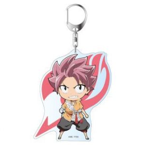 clu FAIRY TAIL Anime Keychain Acrylic bag Pandant Keyring Fashion Key Chain Zeref·Dragneel Lucy Heartfilia character ulc