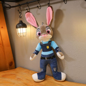 YF Zootopia Judy Hopps Nick Wilde Cute Police Officer Plush Doll plushie toys for kids girl FY