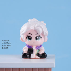 clu VALORANT Gekko Raze Viper Jett Action Figure Game Merch Cute Bean Art Toy Resin Ornaments ulc
