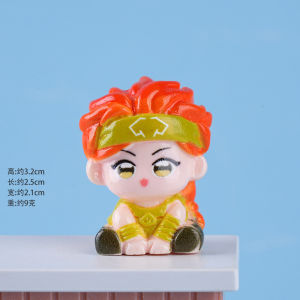 clu VALORANT Gekko Raze Viper Jett Action Figure Game Merch Cute Bean Art Toy Resin Ornaments ulc
