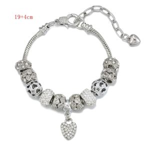 Premium Love Bracelet DIY Metal Large Hole Bead Bracelet White European Bead Bracelet Jewelry