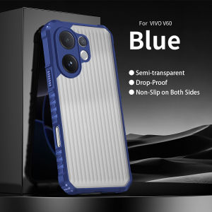 For Vivo V60 V50 V40 Pro lite 4G V 60 50 E VivoV60 V29 5G Vertical Pattern Matte phone case Luxury 3D Stripe camera lens protective Hard Shell Cover For Vivo V60