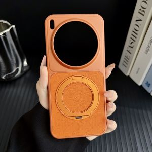 Applicable to VIVO X300S mobile phone case X200Ultra lychee leather pattern 360 rotating magnetic suction bracket anti-drop hard cover h260709
