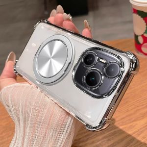 Applicable to Honor Power mobile phone case airbag anti-drop soft case decompression rotating magnetic bracket protective cover h2607069