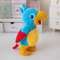 New and peculiar electric plush toy parrot can walk, record, learn to talk, dance, children's gifts. 