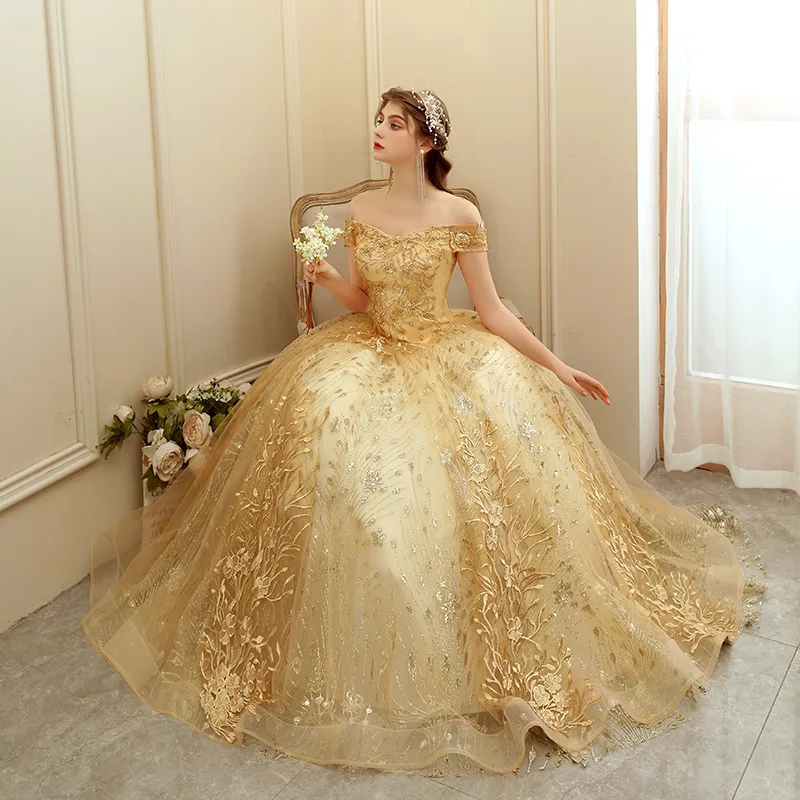 Princess Dress Gold Unique Dresses For Birthday Pink Debut Gown Design  Pinterest Quinceanera Dress 2022 Gryffon