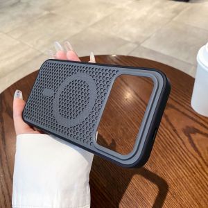 Summer applicable Redmi K90Promax mobile phone case two-color honeycomb heat dissipation Redmi K80Pro magnetic protective case h260709
