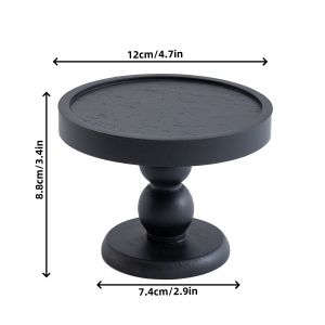 RA Roman Column Candle Holder Solid Pine Wood Elevated Tray for Scented Candles Jewelry Display Stand AR