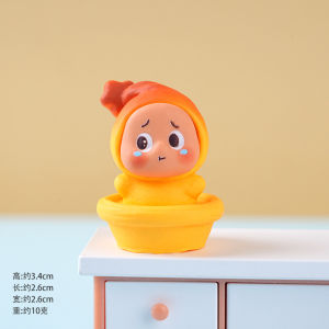 clu TWINKLE TWINKLE Cute Beans Series Flocked Resin Action Figure Desktop Ornament ulc