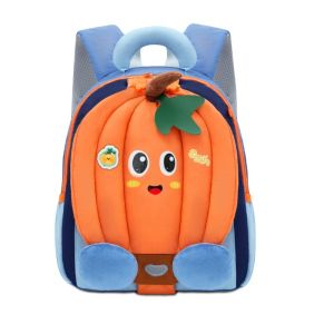 XL Kids Pumpkin Backpack Lightweight Fashion Large Capacity Cute School Bag for Kindergarten Boys Girls LX