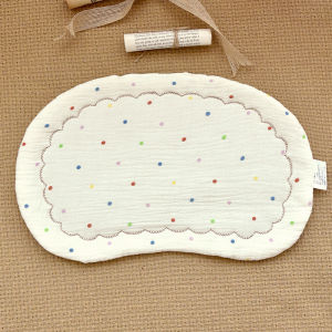 Cotton Baby Protection Pillow Soft Breathable Newborn Flat Pillow Printed Infant Head Pillow 25*40CM