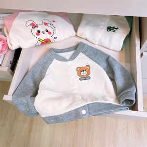 เสื้อคาร์ดิแกนถักเด็กฤดูใบไม้ร่วงใหม่ปี 2025 เสื้อเด็กชายลายการ์ตูน เสื้อผ้าเด็กผู้หญิง เสื้อผ้าฤดูใบไม้ร่วง เสื้อผ้าเด็ก【LittleLion】