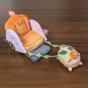 YF Sumikko gurashi Cute Plush Scene Furniture Set Pumpkin Chair Bed Playset Plushie Bag Charm FY