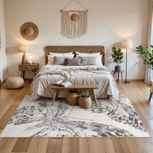Butterfly Mat Living Room Carpet American Style Decorative Carpet Stain-Resistant Wear-Resistant Bedroom Bedside Rug 蝴蝶地毯 客厅地毯 美式装饰地毯 耐脏耐磨卧室床边毯 FUNIANQI