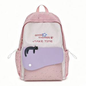 clu High appearance star backpack for women versatile for students leisure lightweight travel schoolbag ulc