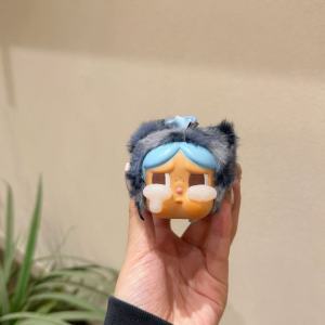 YF Crybaby Plushie Keychain Leopard Fur Series Cute Cartoon Vinyl Plush Bag Charm FY