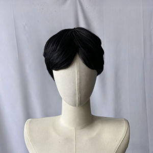 Korean boy group fashion broken bangs short straight hair mechanism high temperature silk full headgear styling dress wig