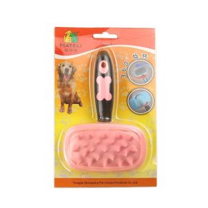 Pet cleaning soft silicone bath brush cat and dog massage brush can add body wash segmented liquid rubbing bath
