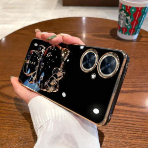 Applicable to Huawei Maimang 20 mobile phone case electroplated cat bracket makeup mirror Maimang 10 silicone soft case protective cover batch h2607069