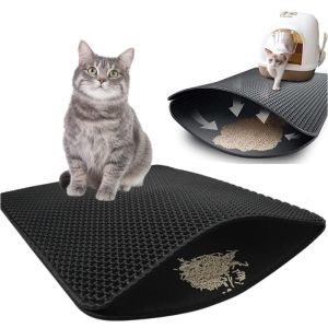 Double-layer eva non-slip cat litter mat pet bed cat cage pet mat kennel mat falling sand mat pet supplies
